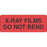 Label Paper Permanent X-Ray Films Do 3" X 1 1/8" Fl. Red 1000 Per Roll