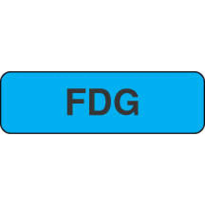 Label Paper Permanent Fdg 1 1/4" X 3/8" Light Blue 1000 Per Roll