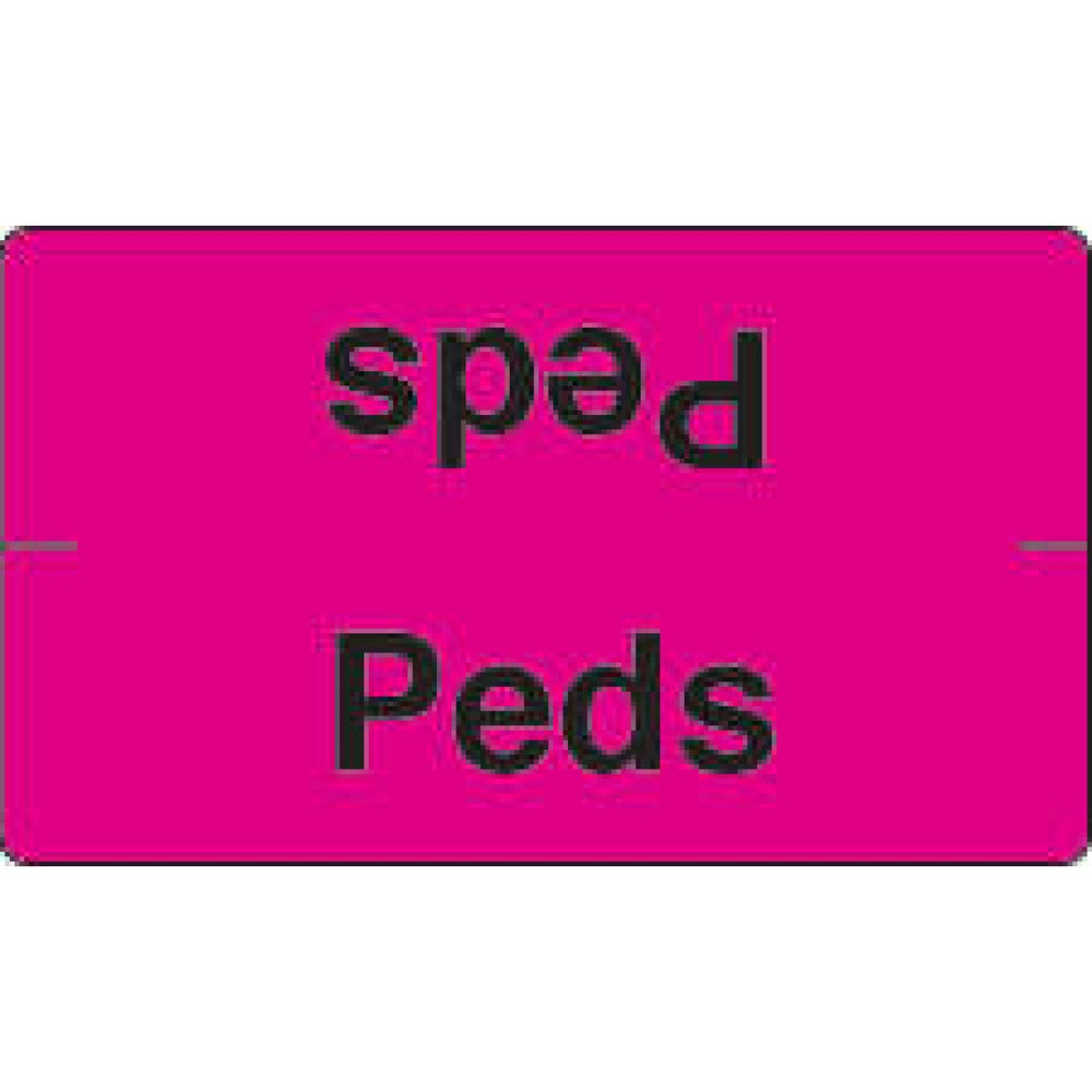 Label Wraparound Paper Permanent Peds Peds 3" X 1 3/4" Magenta 500 Per Roll