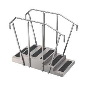 Whitehall Stainless Steel Training Stairs - Stainless Steel Training Stairs, Small Double Sided, 5 Risers - TS-300