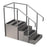 Whitehall Stainless Steel Training Stairs - Stainless Steel Training Stairs, Single Sided, 4 Risers - TS-400