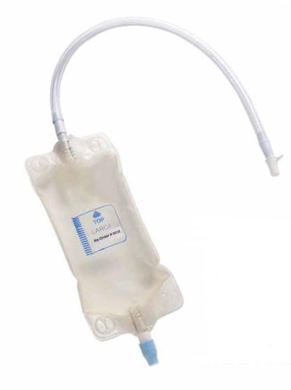 Urinary Collection Bags w /  Inlet Extension Tubes by Work Inc