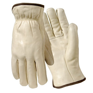 Wells Lamont Grain Cowhide Gloves - Driver Gloves, Cowhide, Unlined, Straight Thumb, Size L - Y0122L