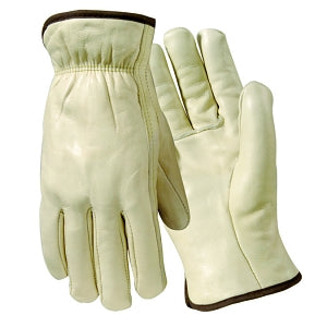 Wells Lamont Grain Cowhide Gloves - Driver Gloves, Cowhide, Unlined, Straight Thumb, Size L - Y0122L