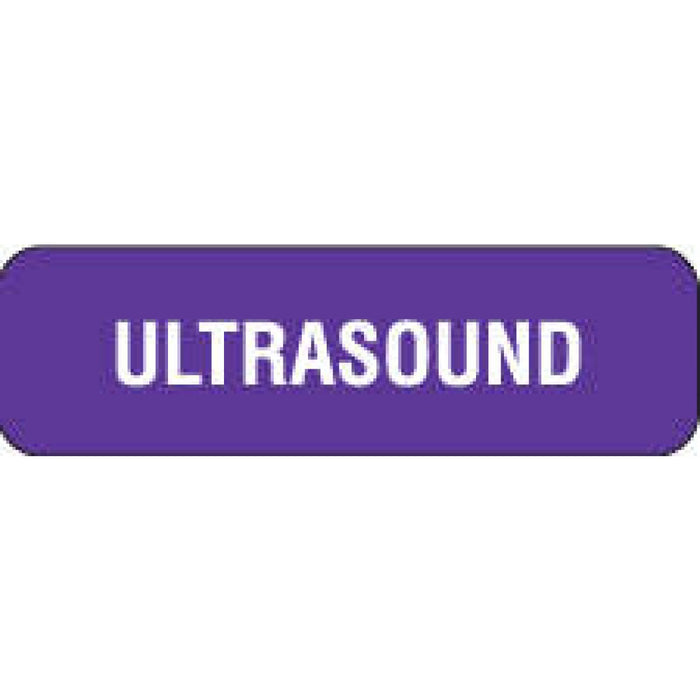 Label Paper Permanent Ultrasound 1 7/8" X 9/16" Purple 1000 Per Roll