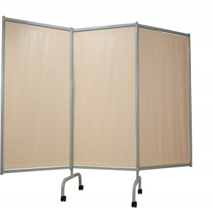 Winco Elite 3-Panel Privacy Screens with Sure-Chek - 3-Panel Elite Privacy Screen, Surecheck Fawn - 3170-91