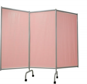 Winco Elite 3-Panel Privacy Screens with Sure-Chek - 3-Panel Elite Privacy Screen, Surecheck Blush - 3170-92