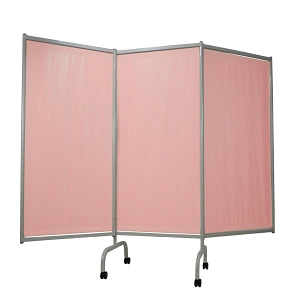 Winco Elite 3-Panel Privacy Screens with Sure-Chek - 3-Panel Elite Privacy Screen, Surecheck Blush - 3170-92