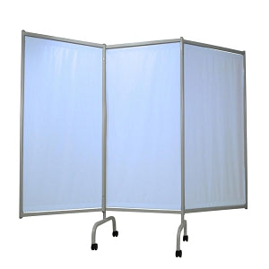 Winco Elite 3-Panel Privacy Screens with Sure-Chek - 3-Panel Elite Privacy Screen, Surecheck Light Blue - 3170-94