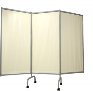 Winco Elite 3-Panel Privacy Screens with Sure-Chek - 3-Panel Elite Privacy Screen, Surecheck Dune - 3170-95