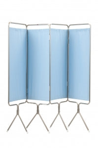 Winco Modular 4-Panel Privacy Screens - 4-Panel Privacy Screen, Light Blue - 3749-94