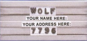 Wolf X-Ray Legal Markers - MARKERS, X-RAY, LEGAL, SET - 50127