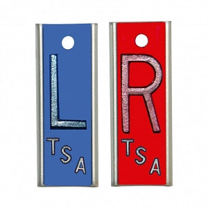 Wolf X-Ray Identifier Markers - Elite X-Ray Identifier Marker, L-Blue and R-Red, No Initials - 50162