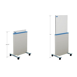 Wolf X-Ray Radiation Shields - Mobile Radiation Barrier, Clear, Acrylic - 56610