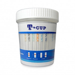 Wondfo T-Cup Multi-Drug Urine Cup Drug Tests - 12-Panel T-Cup Multi-Drug Urine Cup Drug Test, CLIA-Waived, AMP, BAR, BZO, COC, mAMP, MDMA, MTD, OPI300, OXY, PCP, TCA, THC, Plus Creatinine, Specific Gravity and pH adulterants - TDOA-7125A3