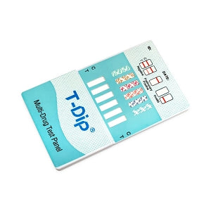 Wondfo T-Dip Multi-Panel Urine Dip Card Drug Tests - 9-Panel T-Dip Urine Dip Card Drug Test, CLIA-Waived, AMP, BUP, BZO, COC, OPI300, MTD, OXY, PPX, THC - WDOA-295