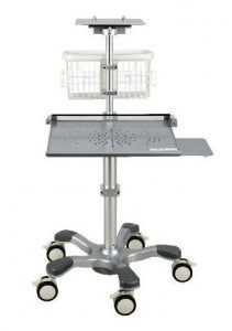 Wallach Surgical Devices Fetal2EMR Fetal Monitoring Systems - Fetal2EMR Rolling Cart with Tray - 902340