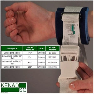 Kenad SG Medical Deluxe Limb Holders with Quick-Release Buckle - Deluxe Limb Holder with Quick-Release Buckle - 50-1500