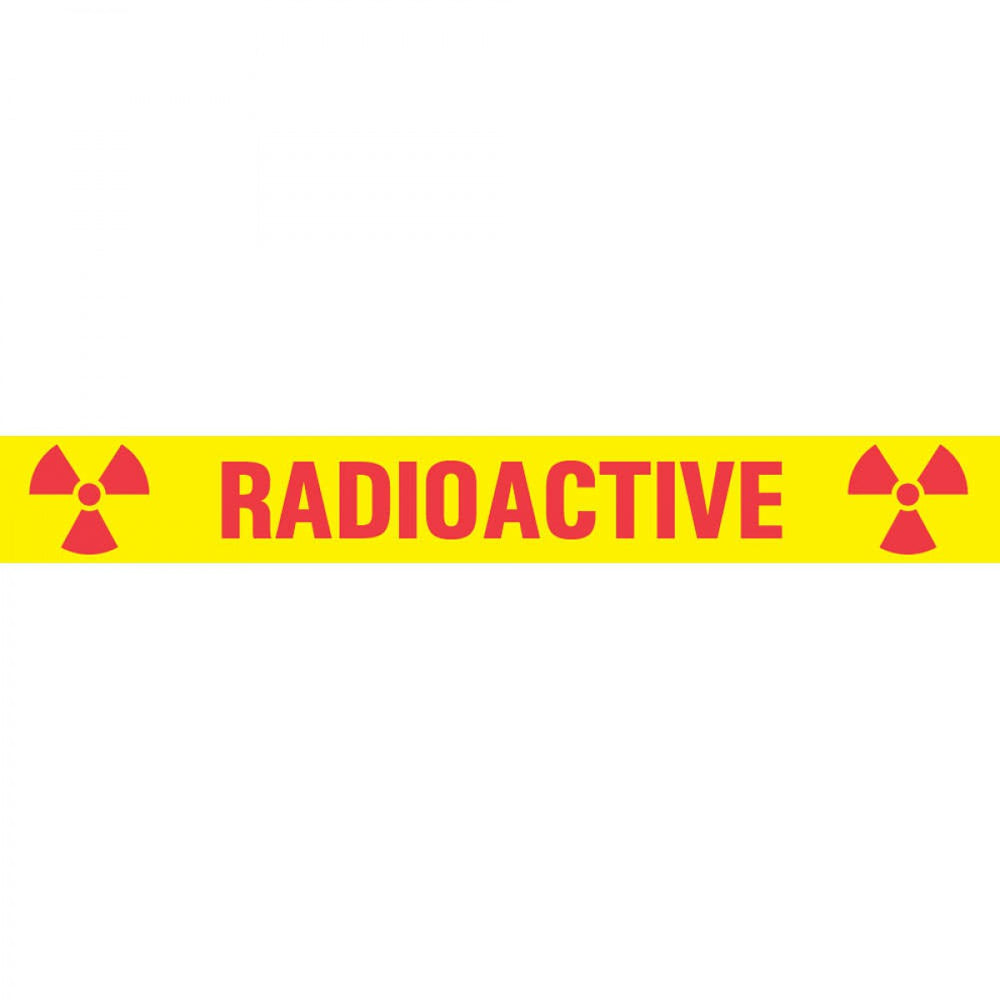 Tape Removable Radioactive 1" Core 1/2" X 500" Imprints Yellow 125 500 Inches Per Roll