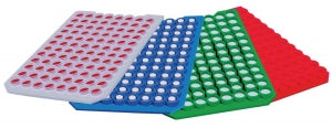 DWK Life Sciences Wheaton FEP / Silicone Septa Cap - MAT, MICROPATE, RED, PRE-CUT FEP / SIL SEPTA - 07-0020MR