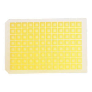 DWK Life Sciences Wheaton Round Silicone Mat - MAT, YELLOW, SILICONE, 96 SQ WELL - 07-0061Y