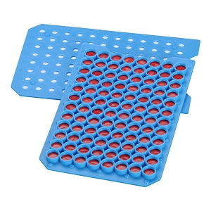 DWK Life Sciences Wheaton CapMat with PTFE / Silicone Septa - MAT, MICROPLATE, BLUE, PRE-CUT T / SIL SEPTA - 07-0075MB