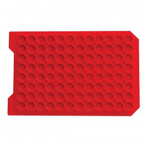 DWK Life Sciences Wheaton CapMat with PTFE / Silicone Septa - MAT, MICROPATE, RED, PRE-CUT T / SIL SEPTA - 07-0075MR