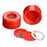 DWK Wheaton ScrewTin Cap with PTFE / Silicone / PTFE Septa - CAP, SCREW, RED, PTFE / SIL / PTFE SEP, 9MM - 09-0040RT