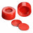 DWK Life Sciences Wheaton Screw Cap w/PTFE / Silicone / PTFE Septa - CAP, RED, PTFE / SIL / PTFE SEPTA, 9MM - 09-0040R