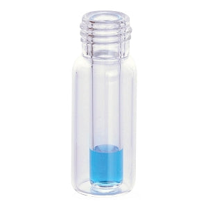 DWK Life Sciences Wheaton 9 mm Clear Glass Vials with Inserts - VIAL, GLS, CLR, SCRW, W/INSRT, 400UL - 09-1000-300