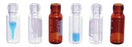 DWK Life Sciences Wheaton 9 mm Clear Glass Vials with Inserts - VIAL, GLS, CLR, SCRW, 9MM, W/PATCH, W/IN, 350UL - 09-1200-101