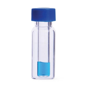 DWK Life Sciences Wheaton 9 mm Clear Glass Vials with Inserts - VIAL, GLS, CLR, SCRW, W/PAT, W / FB INSR, 400UL - 09-1200-300