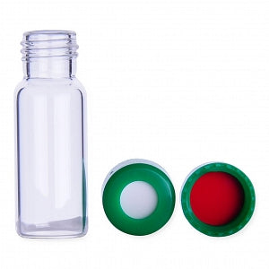 DWK Life Sciences Wheaton Clear Components / Assembled Kits - KIT, VIAL, GL, CL, W/P GRN CAP, PTFE / SIL, 9MM - 09-1230G