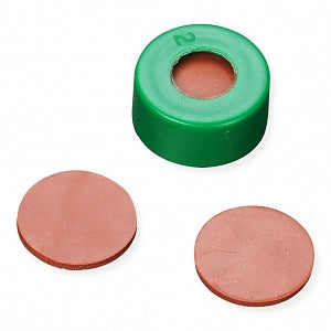 DWK Life Sciences Wheaton Snap Cap with FEP / Butyl Septa - CAP, SNAP, GREEN, FEP / BUTYL SEPTA, 11MM - 11-0052G