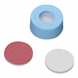 DWK Life Sciences Wheaton Snap Cap with PTFE / Silicone Septa - CAP, SNAP, BLUE, PTFE / SIL SEPTA, 11MM - 11-0053B