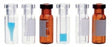 DWK Life Sciences Wheaton 11mm Amber Vial with Marking Patch - VIAL, GLS, AMB, W/PAT, 350UL INSRT, CRIM, 11MM - 11-2200-101