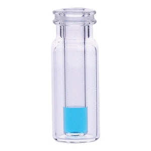 DWK Wheaton 11mm Clear Glass Snap Cap Vials W/Inserts - VIAL, GLS, CLEAR, SNAP, 11MM, W/400UL INS, 2ML - 11-5000-300