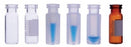 DWK Life Sciences Wheaton 11mm Clear Glass Snap Cap Vials - Clear Glass Snap Cap Vials, 11 mm Cap, 2 mL Capacity, Clear, Silanized, with Marking Patch - 11-5200-S