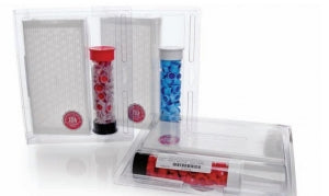 DWK Life Sciences Wheaton 11mm Component Kits - KIT, VIAL, CLR, MARKING PATCH, BLUE SNAP CAP - 11-5255B