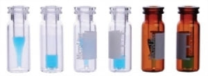 DWK Life Sciences Wheaton 11mm Amber Vial with Marking Patch - VIAL, GLS, AMB, W/P, 400UL INSRT, SNAP, 11MM - 11-6200-300