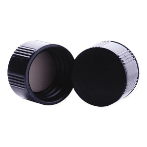 DWK Life Sciences Wheaton 13-425 Caps w / Septa Installed - CAP, PHENOLIC, BLACK, SOLID TOP, PTFE, 13-425 - 13-0010KPS