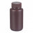 DWK Life Sciences Wheaton Starlin Amber Color Bottle - Starlin Wide-Mouth Round HDPE Plastic Bottle with Attached Cap and No-Drip Pour Lip, Amber, 250 mL - 209628