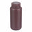 DWK Life Sciences Wheaton Starlin Amber Color Bottle - Starlin Wide-Mouth Round HDPE Plastic Bottle with Attached Cap and No-Drip Pour Lip, Amber, 500 mL - 209629