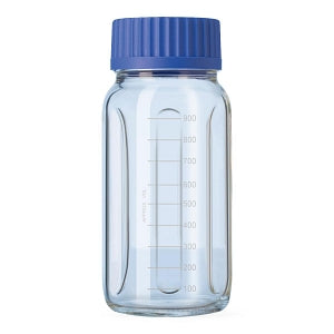 Wheaton Duran Baffled Bottles - BOTTLE, GLS, CLR, BAFF, WM, GLS80, W/CAP, 1L - 212865453