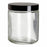 DWK Life Sciences Wheaton Type III Clear Bottle - JAR, SF CT, GLS, CL, W/BLK PHE CAP, PV LN, 8OZ - 216627