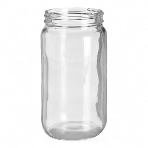 DWK Life Sciences Wheaton Type III Clear Bottle - JAR, GLS TYPE III, CLR, W/O CAP, 70-400, 16OZ - 216639