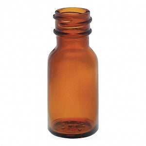 DWK Life Sciences Wheaton Amber Diagnostic Borosilicate Bottle - USP Type I Diagnostic Bottle, Amber, 10 mL - 219371