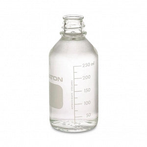 DWK Life Sciences Wheaton Clear Type I Bottle with No Cap - USP Type I Graduated Media Lab Bottle, No Cap, Clear, 250 mL - 219437