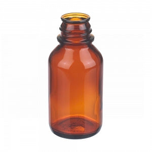 DWK Life Sciences Wheaton Amber Type I Bottle - Type I Borosilicate Glass Media Bottle, Amber, 125 mL, No Cap - 219885