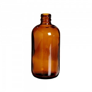 DWK Life Sciences Wheaton Amber Type III Bottle with No Cap - USP Type III Safety Coated Bottle, No Cap, Amber, 8 oz. - 220924